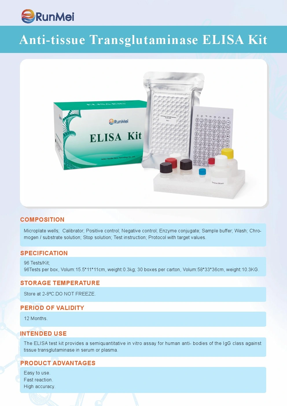 Anti-Tissue Transglutaminase Elisa Kit